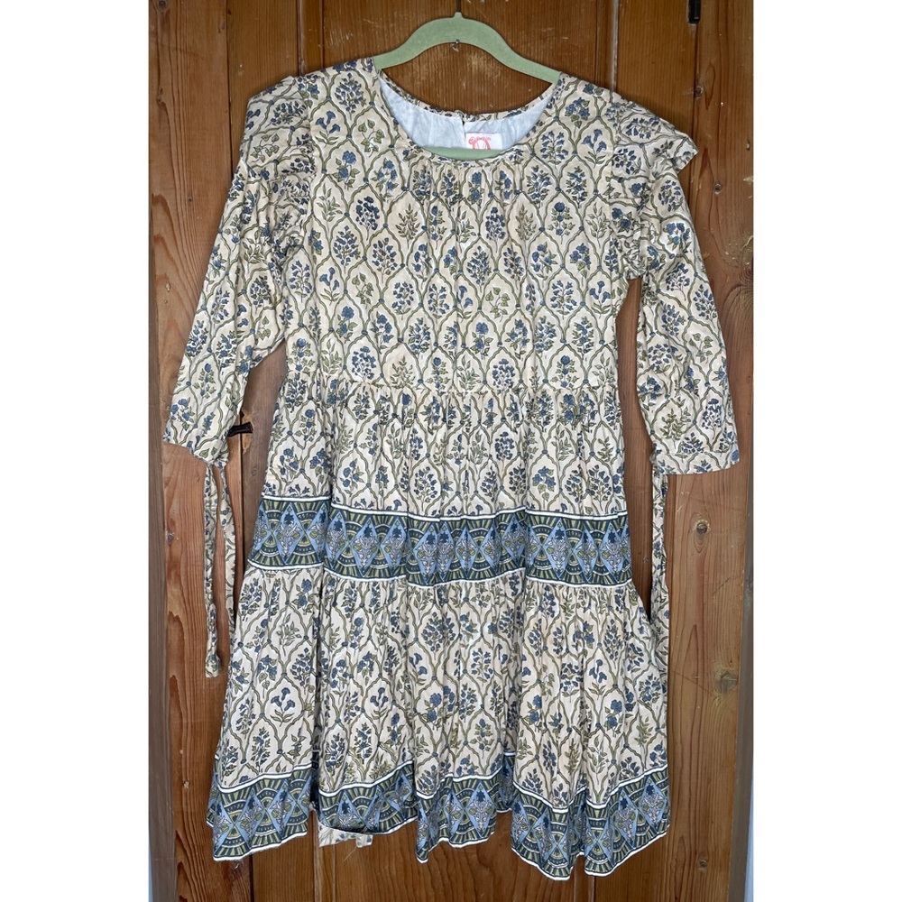 Virginia Dunn Ruffled floral print short dress